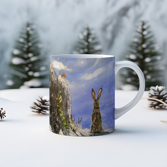 Festive When the Moon Hears Us Christmas mug
