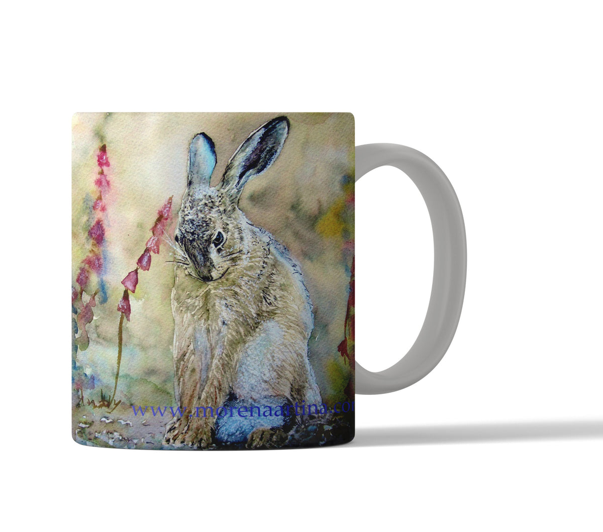 Set of 4 Hare Mugs