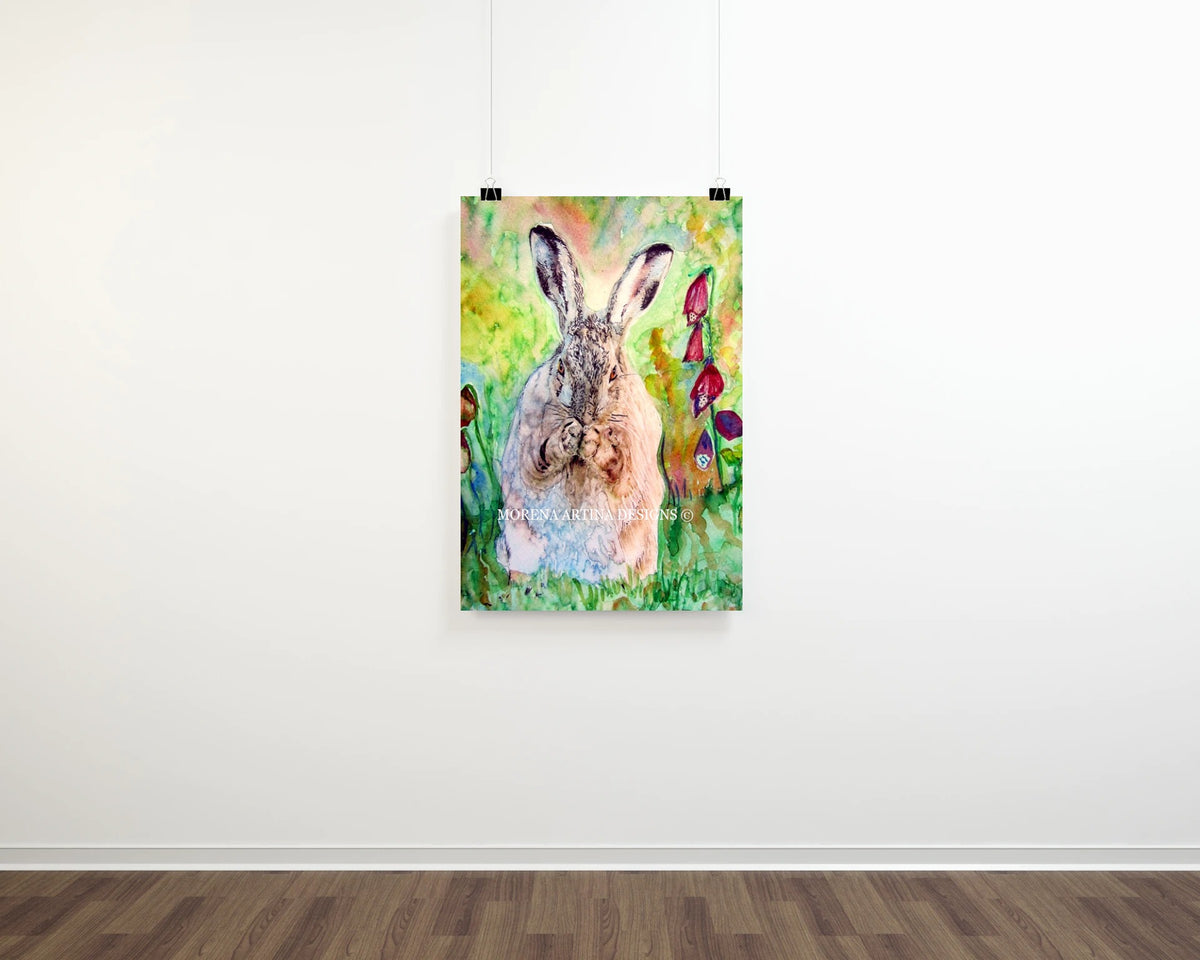 "Eating Hare" Print - Canvas / Print / Poster various sizes, from original painting