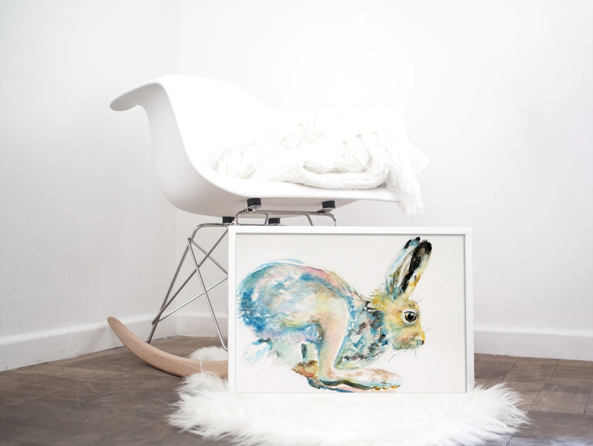 "Jumping Hare" Print - Canvas / Print / Poster various sizes, from original painting